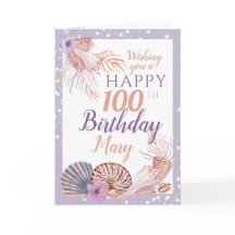 100e verjaardag Seashell Koral
