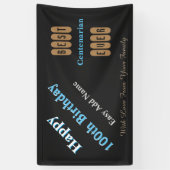 100e verjaardag spandoek (Verticaal)