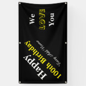 100e verjaardag spandoek (Verticaal)