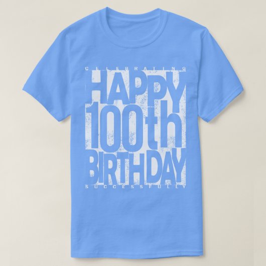 100e verjaardag t-shirt (Design voorkant)