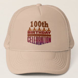100e verjaardag van de feestdag trucker pet