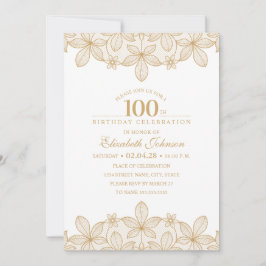 100e verjaardag van de unieke Golden Lace Kaart