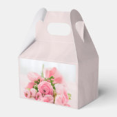 100e verjaardag van roze rozen bedankdoosjes (Achterkant)