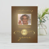 100e verjaardag van uitnodigingen van de partij - (Staand voorkant)