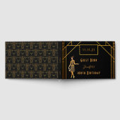 100e verjaardag zwart goud kunstdeco uit 1920 gastenboek (Volledig)