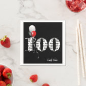 100e verjaardagsballonnen servetten (Insitu)
