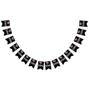 100e verjaardagsballonnen vlaggetjes