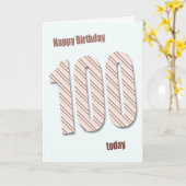 100e verjaardagskaart kaart (Gele Bloem)