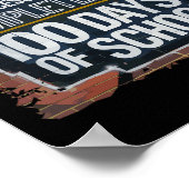 100ste dag Graffiti Graffiti 100 dagen voltooid Poster (Hoek)