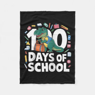 100ste dag Grappige Outfit Leraar & Student 10 Fleece Deken