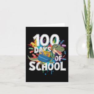100ste dag Grappige Outfit Leraar & Student 10 Kaart