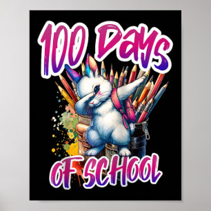 100ste dag Grappige Outfit Leraar & Student 10 Poster