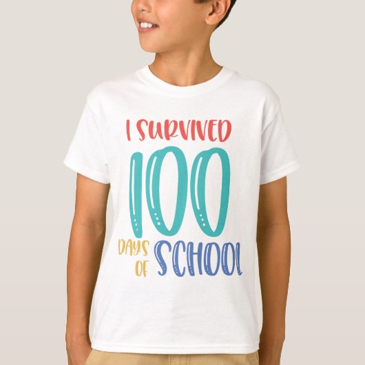 100ste dag kinder t-shirts (Voorkant)