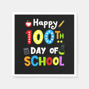 100ste dag leerlingenstudent 100 dagen servet