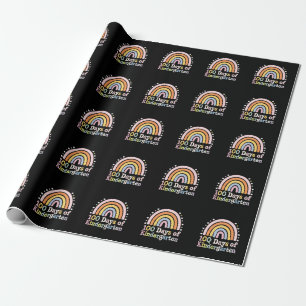 100ste dag van de kleuterleidster kinderen 100 dag cadeaupapier