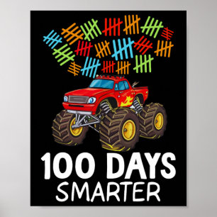 100ste dag van de school Monster Truck Peuter 100  Poster