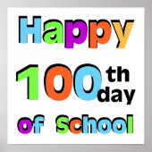 100ste dag van de school poster (Voorkant)
