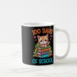 100ste Dag van de School Schattigee Kat Kat Leraar Koffiemok