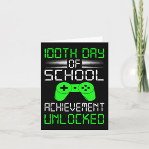 100ste Dag van de School Shirt Kinder Videogames J Kaart