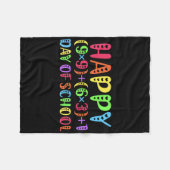 100ste Dag van de School Wiskunde Leraar Rainbow 1 Fleece Deken (Voorkant (Horizontaal))