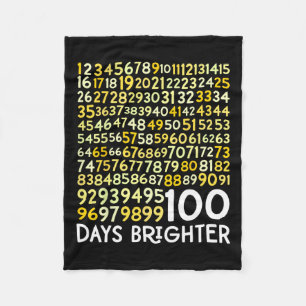 100ste dag van de schoolleraar 100 dagen helderder fleece deken