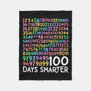 100ste dag van de schoolleraar 100 dagen slimmere fleece deken