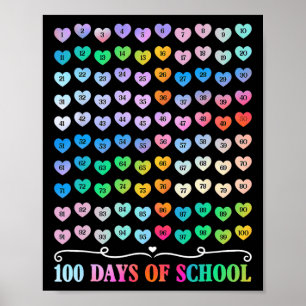 100ste dag van de schoolleraar 100 dagen Wiskunde Poster