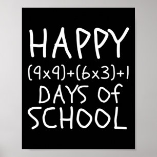 100ste dag van de schoolleraar Kinder 100 dagen Wi Poster
