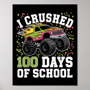 100ste dag van de schooltruck partij outfit voor k poster