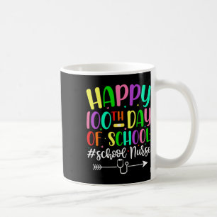 100ste dag van de schoolverpleegkundige stethoscoo koffiemok