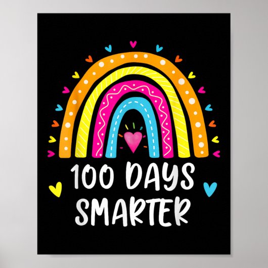 100ste dag van de student 100 dagen slimmer poster (Voorkant)
