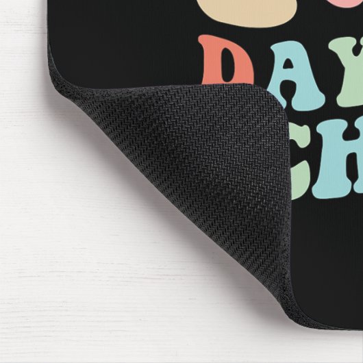 100ste dag van school groovy ontwerp voor stud muismat (Hoek)