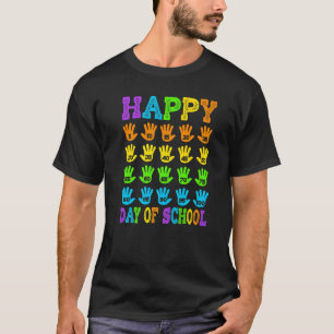 100ste dag van school leraar kind kind blij 100 da t-shirt