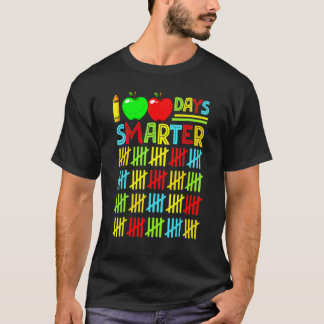 100ste dag van school leraar kind kind gelukkig 10 t-shirt