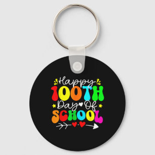 100ste Dag Van School Leraar Kinderen Kind Gelukki Sleutelhanger