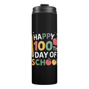 100ste Dag van School Leraren Gelukkig 100 Dagen Thermosbeker