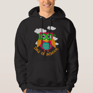 100ste Dag van School Lieve Uil Leraar Student Kin Hoodie