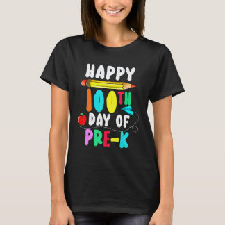 100ste dag van school Pre K leraar leerling  100 d T-shirt