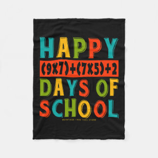 100ste dag van school Shirten leraar Kinder terug Fleece Deken