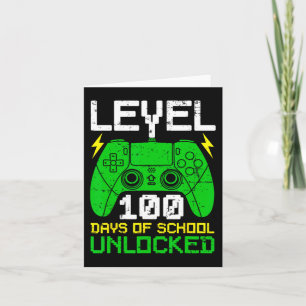 100ste dag van schooljongens meisjes Kinder 100 da Kaart