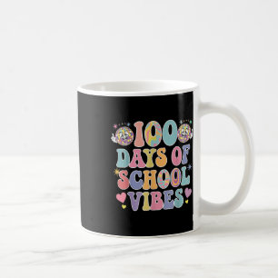 100ste dag van schoolvibes Schattige glimlachgezic Koffiemok