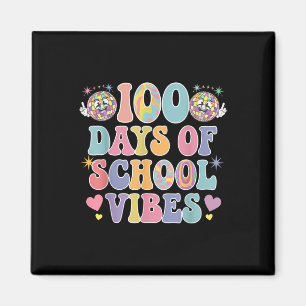 100ste dag van schoolvibes Schattige glimlachgezic Magneet