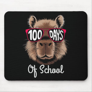 100ste schooldag Cool Capybara 100 dagen slimmer Muismat