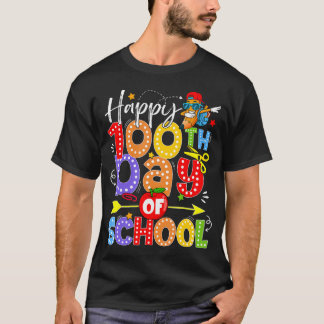 100ste Schooldag Coquette Strik 100 Dagen Dabbing  T-shirt