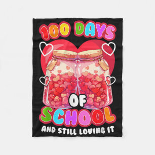 100ste schooldag en nog steeds dol op 100 dagen O Fleece Deken