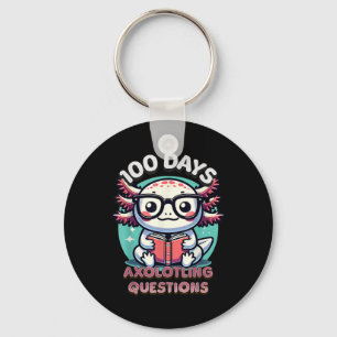 100ste schooldag Grappig 100 dagen Ik Axolotl Ques Sleutelhanger