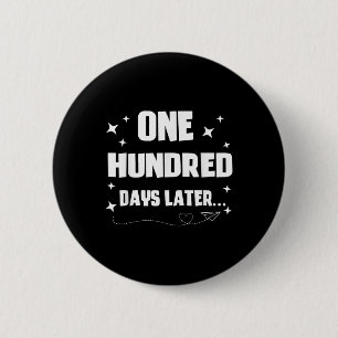 100ste schooldag Honderd dagen later Kinder Bo Ronde Button 5,7 Cm