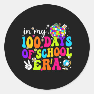 100ste schooldag in mijn 100 dagen schooltijd ronde sticker