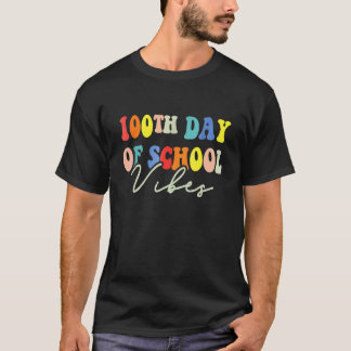 100ste Schooldag Sfeer Leraren Kinderen 100 Dagen  T-shirt