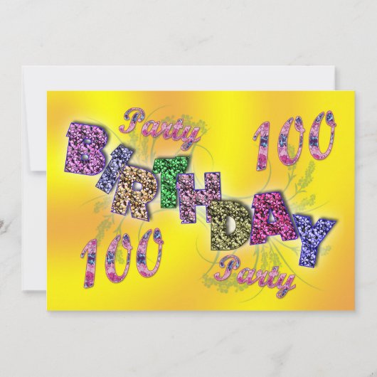 100ste uitnodiging (Voorkant)